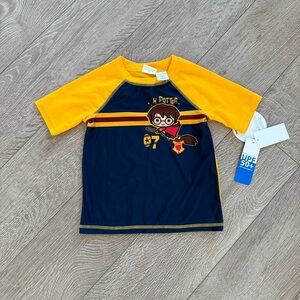 NEW Harry Potter Toddler Boy Kids Swim Rashguard Quidditch UPF 50+
